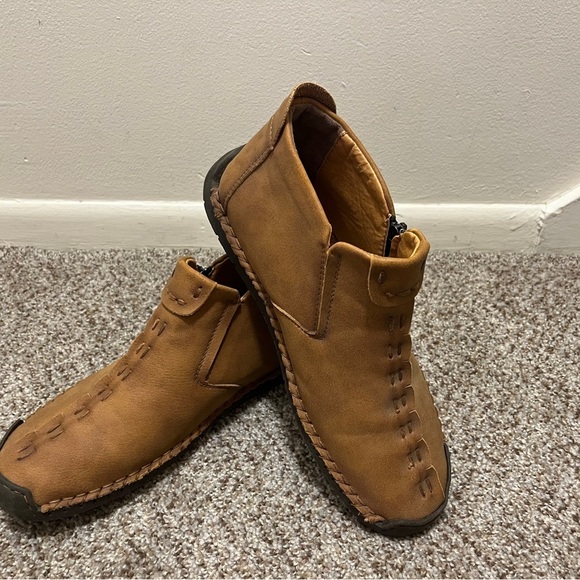 Kaegreel Vintage Hand Stitch Leather Casual Boots main image 9